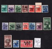 [Democracy - Italy Postage Stamps of 1945 Overprinted "A.M.G.F.T.T.", type A]