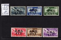 [Airmail -  - Italy Postage Stamps of 1945 Overprinted "A.M.G.F.T.T.", type B]
