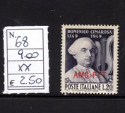 [The 200th Anniversary of the Birth of Cimarosa - Italy Postage Stamp Overprinted "AMG-FTT", type AA]