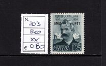 [The 100th Anniversary of the Birth of Alfredo Catalini - Italy Postage Stamp Overprinted "AMG FTT", Tip CX]