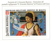 [St. John the Baptist, Patron of the Order, type UX]