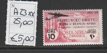 [Airmail - Not Issued Stamps Overprinted "PRIMO VOLO DIRETTO - ROMA - BUENOS AYRES - TRIMOTORE, LOMBARDI MAZZOTTI" & Surcharged, type AC3]