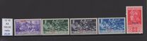 [Italian Occupation- Italian Postage Stamps No. 308-312 Overprinted "CALCHI", type H]