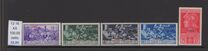 [Italian Occupation- Italian Postage Stamps No. 308-312 Overprinted "LISSO", Scrivi H]