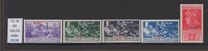 [Italian Occupation- Italian Postage Stamps No. 308-312 Overprinted "PATMO", tip H]