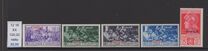 [Italian Occupation- Italian Postage Stamps No.308-312 Overprinted "STAMPALIA", type H]