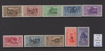 [Italian Occupation- Italian Postage Stamps No. 360-369 Overprinted "LIPSO", type K]