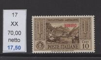 [Italian Occupation- Italian Postage Stamps Overprinted "NISIRO", Scrivi K]