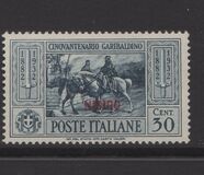 [Italian Occupation- Italian Postage Stamps Overprinted "NISIRO", Scrivi L1]