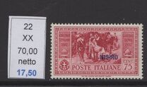 [Italian Occupation- Italian Postage Stamps Overprinted "NISIRO", Scrivi M1]