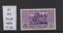 [Italian Occupation- Italian Postage Stamps No. 360-369 "PISCOPI", type M1]