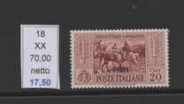 [Italian Occupation- Italian Stamps No. 360-369 Overprinted "SIMI", tip L]