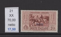 [Italian Postage Stamps No. 360-369 Overprinted "RODI", type M]