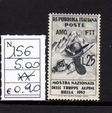 [The National Exhibition of the Alpine Troops - Italy Postage Stamp Overprinted "AMG FTT", tip BX]