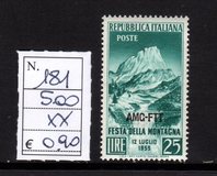 [Festival of the Mountain - Italy Postage Stamp Overprinted "AMG-FTT", نوع CL]