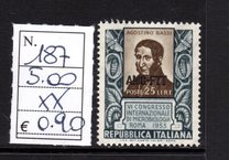 [The 6th International Microbiology Congress, Rome - Italy Postage Stamp Overprinted "AMG-FTT", වර්ගය CP]