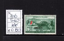 [The 60th Anniversary of the Italian Touring Club - Italy Postage Stamp Overprinted "AMG-FTT", type CZ]