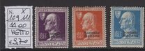[Not Issued Italian Postage Stamps Overprinted, Tüüp W]