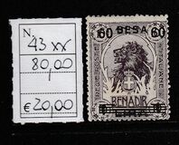 [Nos. 10-13 & 15-17 Surcharged, type I9]
