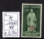 [The 900th Anniversary of the Death of Arezzo - Italy Postage Stamp Overprinted "AMG - FTT", סוג AI]