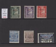 [Italian Postage Stamps Overprinted "CIRENAICA", type B]
