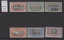 [The 50th Anniversary of the Death of Alessandro Manzoni - Italian Postage Stamps Overprinted "TRIPOLITANIA" in Red, type F]