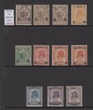 [Nos. 10-13 & 15-17 Surcharged, type I]