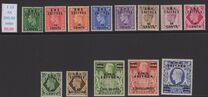 [King George VI - Great Britain Postage stamp Overprinted B.M.A. - ERITREA" and Surcharged Value, 类型 A]