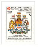 [Airmail - Postal Agreement with Republic of Canada, Tip TV]