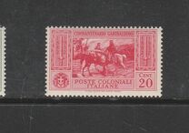 [The 50th Anniversary of the Death of Giuseppe Garibaldi - Italian Postage Stamps Overprinted "POSTE COLONIALI/ITALIANE", type E]