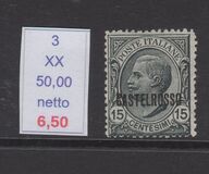 [Italian Postage Stamps Overprinted "CASTELROSSO", タイプ A2]