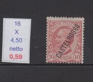 [Italian Postage Stamps Overprinted "CASTELROSSO", Scrivi A4]
