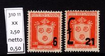 [No.327 Surcharged, tipas DP]