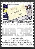 [National Stamp Exhibition "LIBA '92", Vaduz, タイプ AJS]