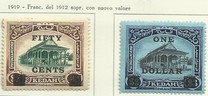 [Temple Stamps of 1912 Surcharged, type D]
