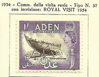 [No. 56 Overprinted "Royal Visit 1954", type AB]