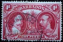 [King Karl I and King George V - The 300th Anniversary of the Colonization of Barbados, Tip W]