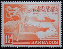 [The 75th Anniversary of the Universal Postal union, typ AF]