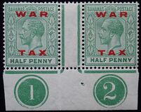 [Previous Issues Overprinted "WAR - TAX " in Two Lines, نوع M5]