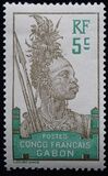 [Warrior - Inscription "CONGO FRANCAIS GABON", type F3]