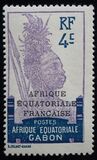 [Issues of 1911-22 in New Colors - Inscription "AFRIQUE EQUATORIALE FRANCAISE" - Warrior, タイプ P2]