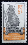 [Issues of 1911-22 in New Colors - Inscription "AFRIQUE EQUATORIALE FRANCAISE" - Warrior, タイプ P3]