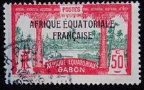 [Issues of 1911-22 in New Colors - Inscription "AFRIQUE EQUATORIALE FRANCAISE" - Libreville, Scrivi P17]