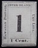 [Numeral Stamps "Hawaiian Postage" Left, type F9]