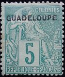 [French Colonies- General Issues No. 45-51 & 53-58 Overprinted "GUADELOUPE", 类型 E3]