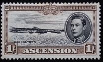 [King George VI and Views of Ascension, type O3]