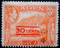 [No. 18 and 20-28 Overprinted New Values in Red or Black, 유형 M4]