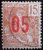 [Issue of 1904-1906 Surcharged - Distance between 5 & 0: 1½ mm, between 1 & 0: 2½ mm. See also No.59A-64A, type M1]