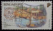 [Opening of Singapore Post Center - History of the Central Post Office, type AHE]