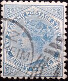 [Queen Victoria - Inscription "NEW ZEALAND - POSTAGE & REVENUE", 类型 P]